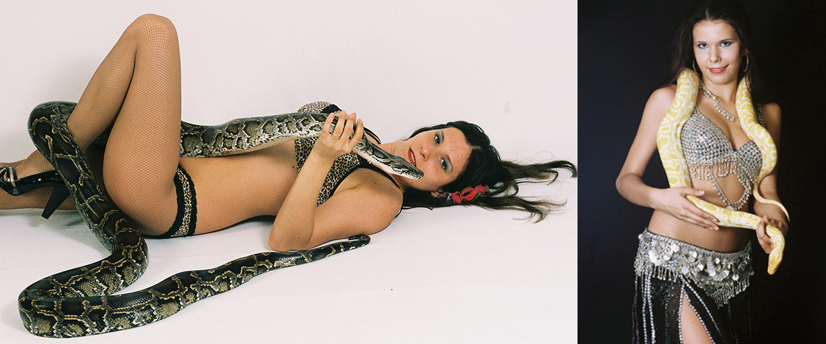 Slangenbezweerder en Albino slang